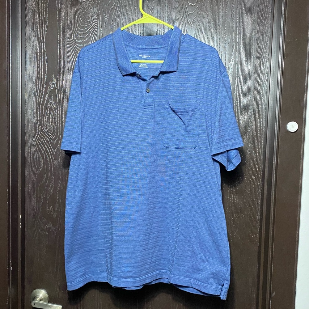 Van Heusen Flex Classic Fit Blue Polo